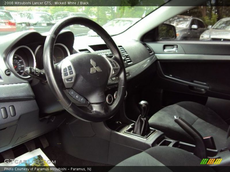 Wicked White / Black 2008 Mitsubishi Lancer GTS