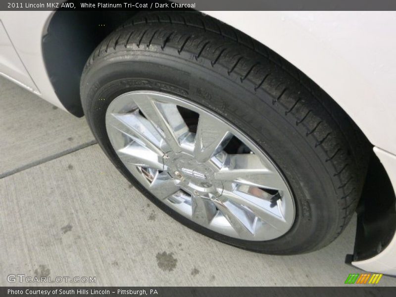 White Platinum Tri-Coat / Dark Charcoal 2011 Lincoln MKZ AWD