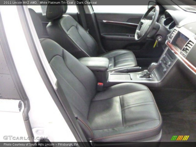 White Platinum Tri-Coat / Dark Charcoal 2011 Lincoln MKZ AWD