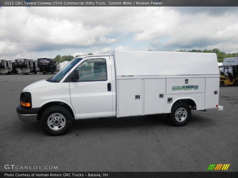 Summit White / Medium Pewter 2013 GMC Savana Cutaway 3500 Commercial Utility Truck