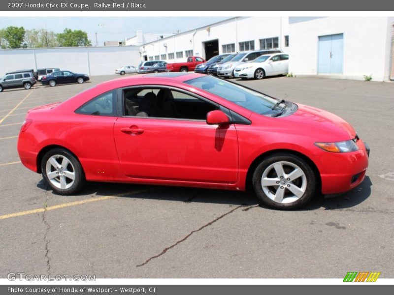 Rallye Red / Black 2007 Honda Civic EX Coupe