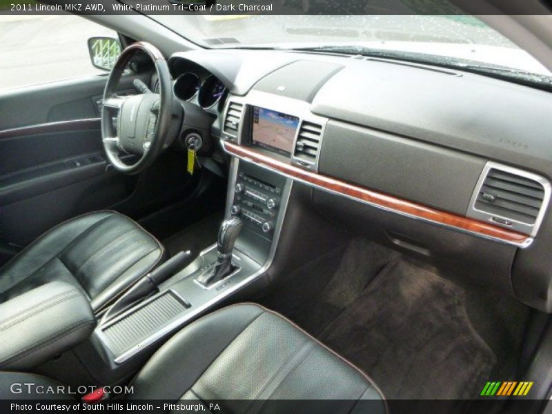 White Platinum Tri-Coat / Dark Charcoal 2011 Lincoln MKZ AWD