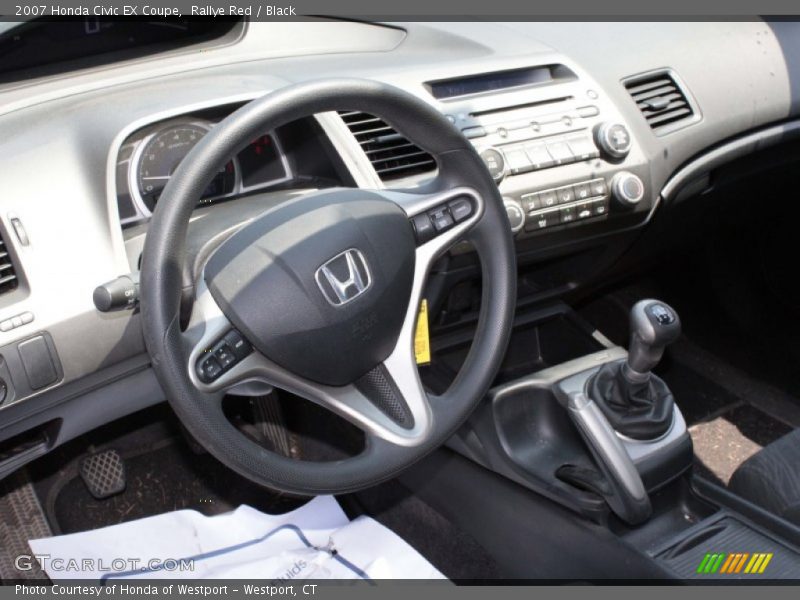 Rallye Red / Black 2007 Honda Civic EX Coupe