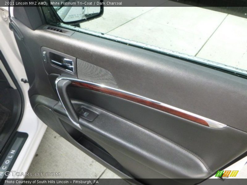 White Platinum Tri-Coat / Dark Charcoal 2011 Lincoln MKZ AWD