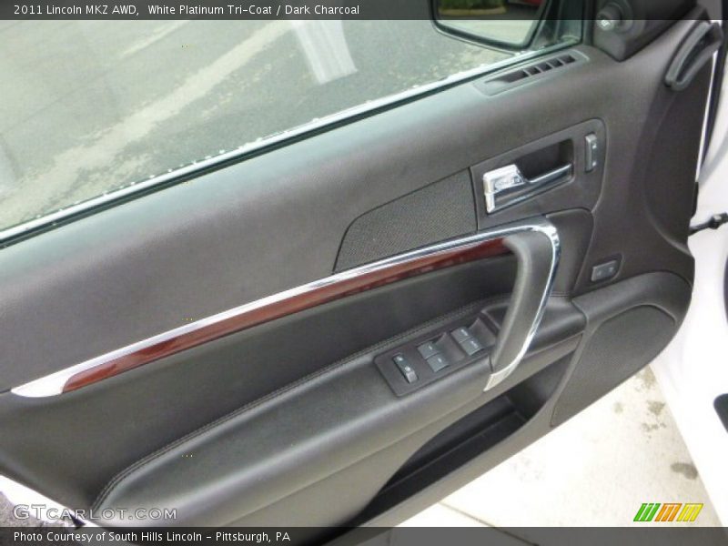 White Platinum Tri-Coat / Dark Charcoal 2011 Lincoln MKZ AWD