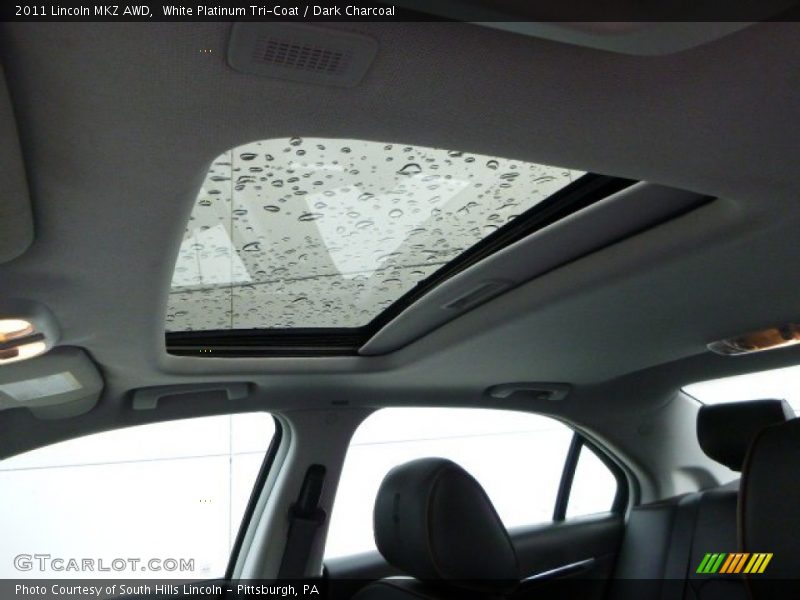 White Platinum Tri-Coat / Dark Charcoal 2011 Lincoln MKZ AWD