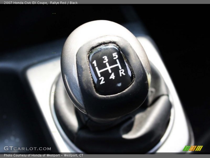 Rallye Red / Black 2007 Honda Civic EX Coupe