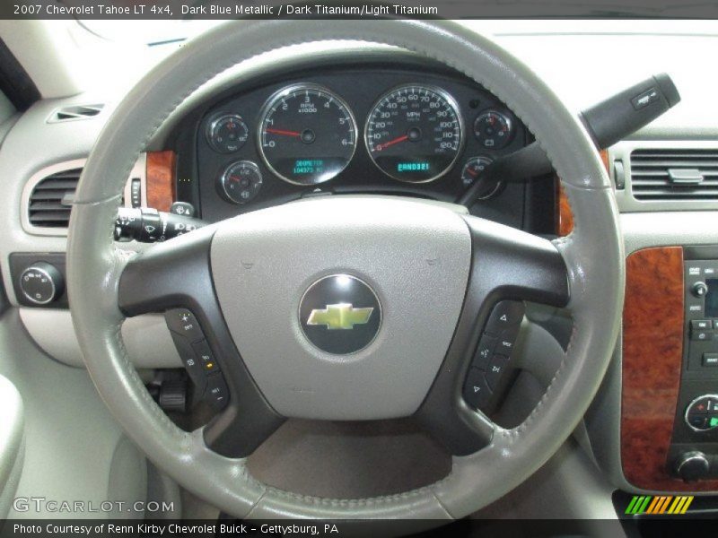 Dark Blue Metallic / Dark Titanium/Light Titanium 2007 Chevrolet Tahoe LT 4x4