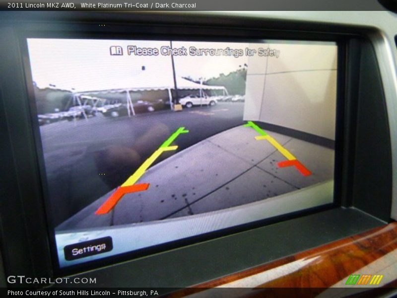 White Platinum Tri-Coat / Dark Charcoal 2011 Lincoln MKZ AWD
