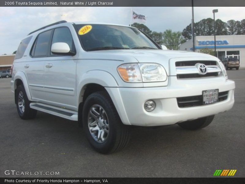 Natural White / Light Charcoal 2006 Toyota Sequoia Limited