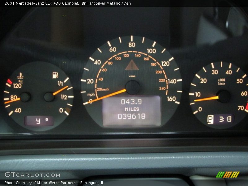  2001 CLK 430 Cabriolet 430 Cabriolet Gauges