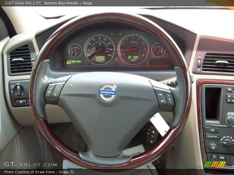 Barents Blue Metallic / Beige 2007 Volvo S60 2.5T