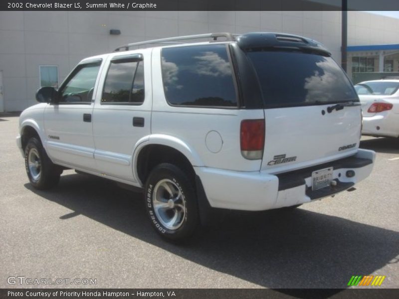 Summit White / Graphite 2002 Chevrolet Blazer LS