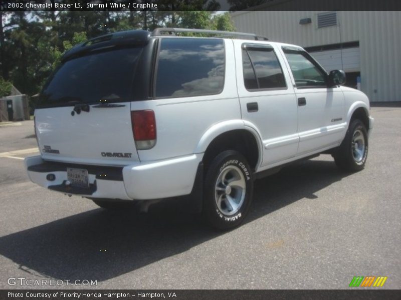 Summit White / Graphite 2002 Chevrolet Blazer LS