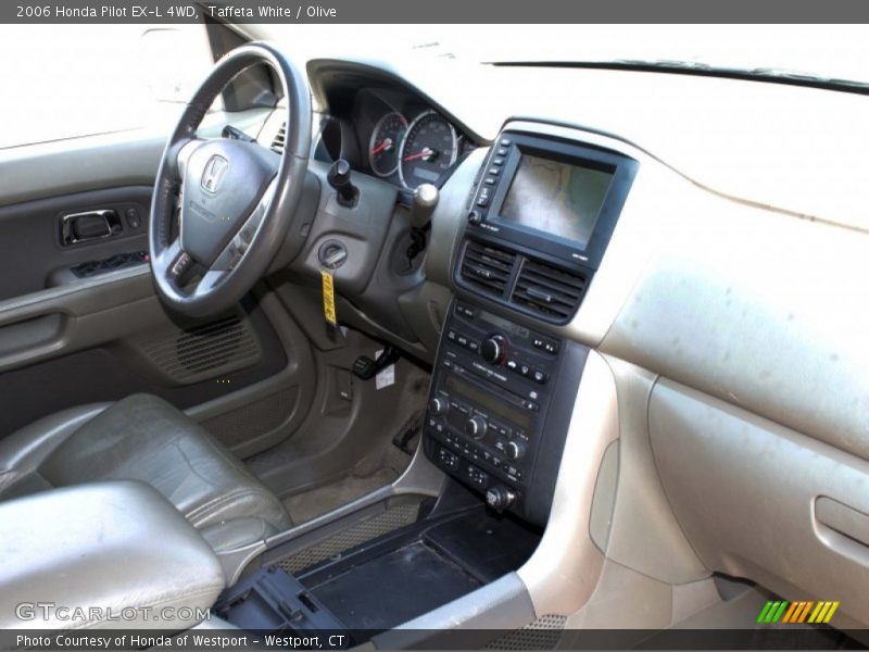 Taffeta White / Olive 2006 Honda Pilot EX-L 4WD