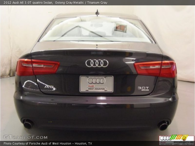 Oolong Gray Metallic / Titanium Gray 2012 Audi A6 3.0T quattro Sedan
