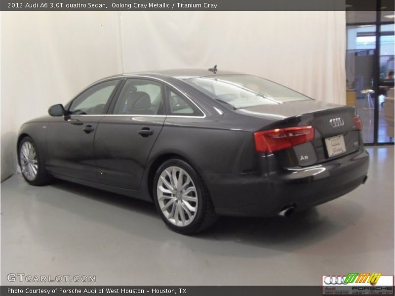 Oolong Gray Metallic / Titanium Gray 2012 Audi A6 3.0T quattro Sedan