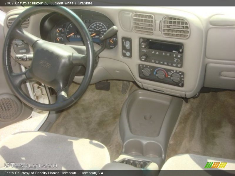 Summit White / Graphite 2002 Chevrolet Blazer LS
