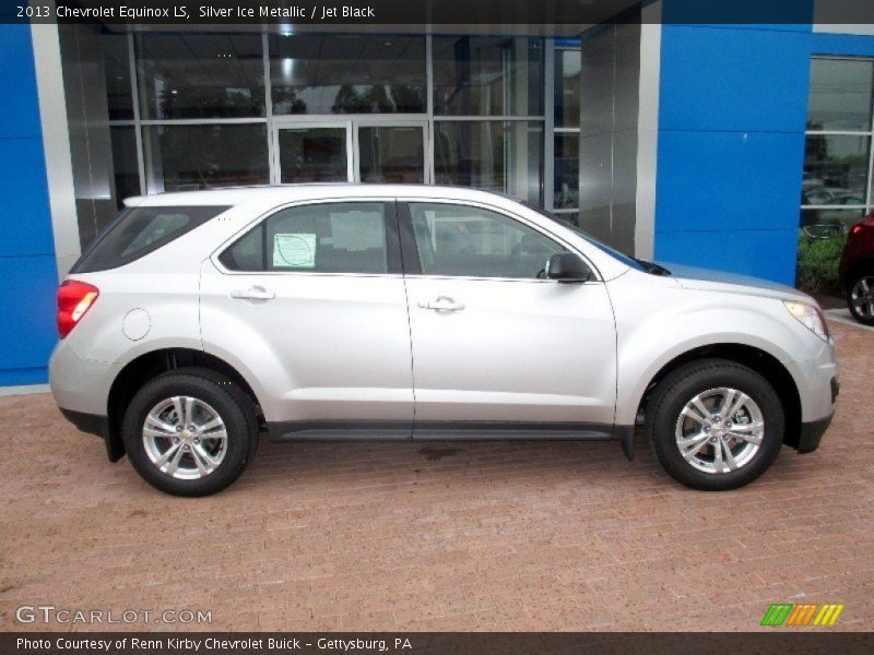 Silver Ice Metallic / Jet Black 2013 Chevrolet Equinox LS