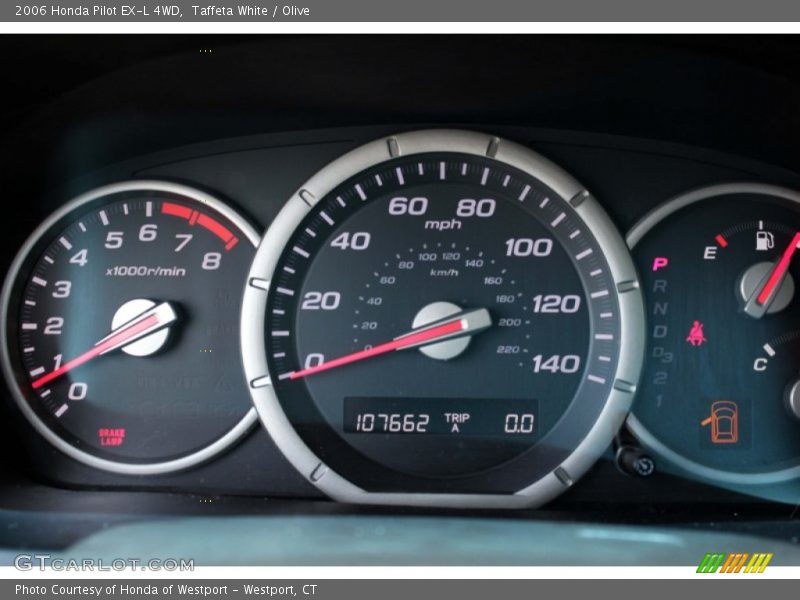 Taffeta White / Olive 2006 Honda Pilot EX-L 4WD