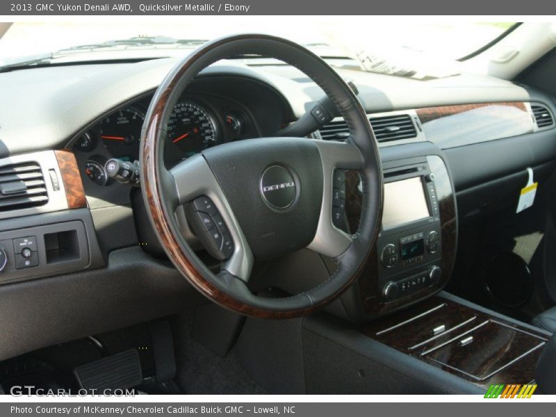 Quicksilver Metallic / Ebony 2013 GMC Yukon Denali AWD