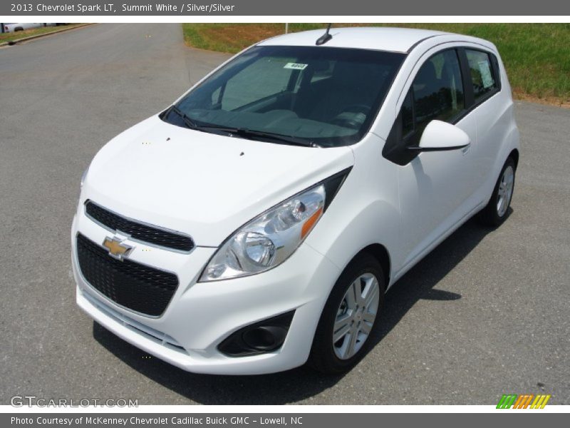 Summit White / Silver/Silver 2013 Chevrolet Spark LT