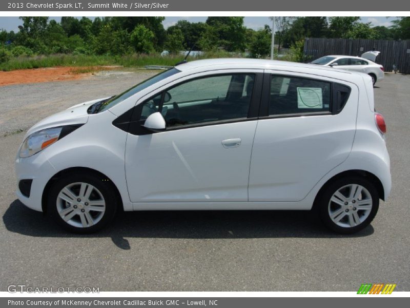 Summit White / Silver/Silver 2013 Chevrolet Spark LT