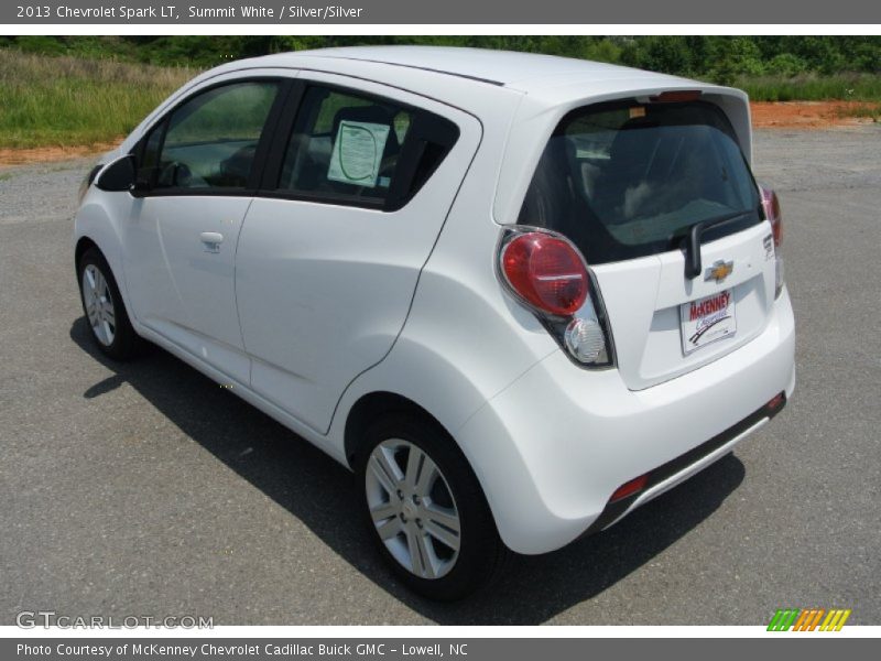 Summit White / Silver/Silver 2013 Chevrolet Spark LT