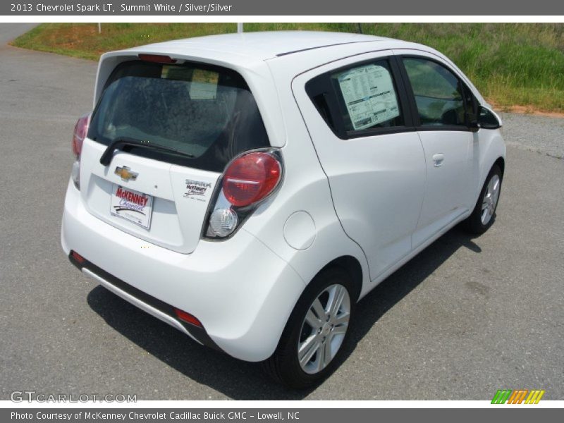 Summit White / Silver/Silver 2013 Chevrolet Spark LT