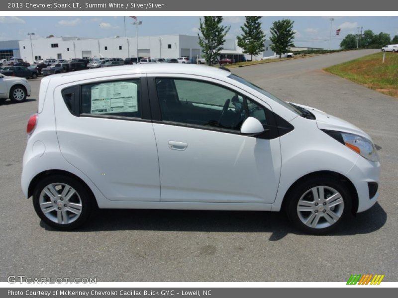 Summit White / Silver/Silver 2013 Chevrolet Spark LT