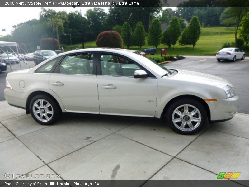 Light Sage Metallic / Light Camel 2008 Mercury Sable Premier AWD Sedan