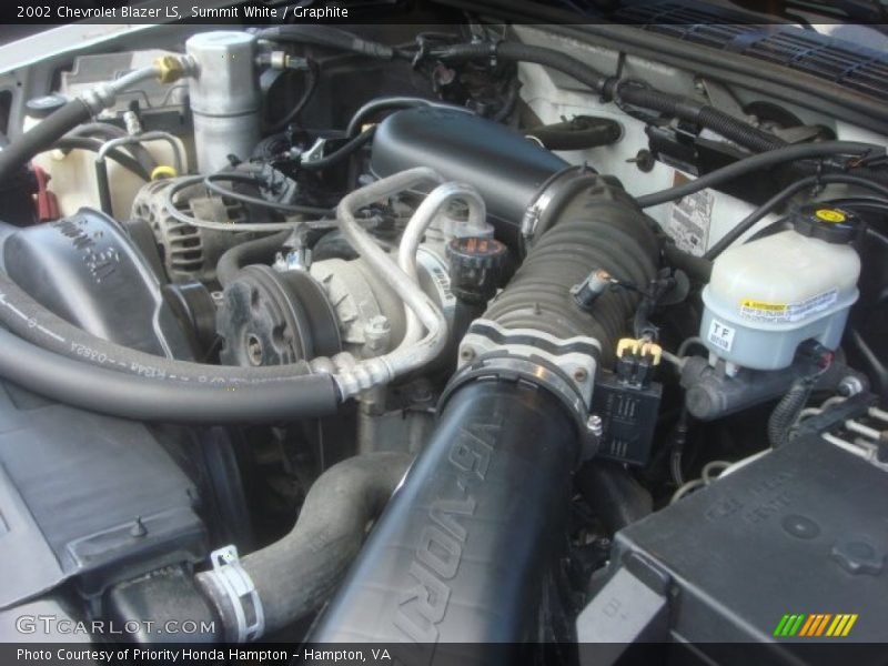 Summit White / Graphite 2002 Chevrolet Blazer LS