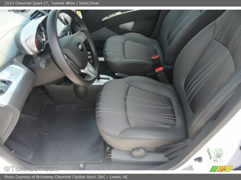 Summit White / Silver/Silver 2013 Chevrolet Spark LT