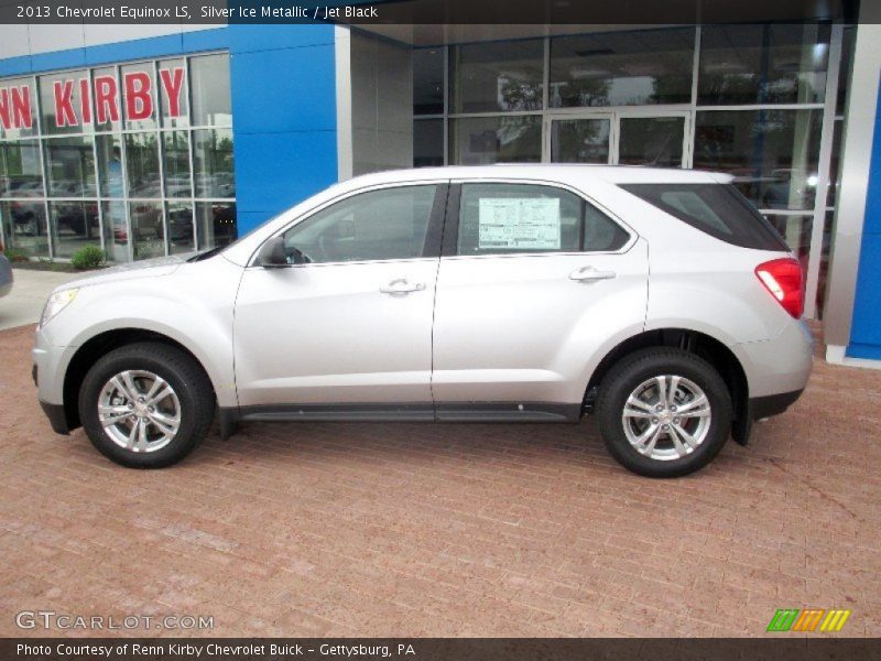 Silver Ice Metallic / Jet Black 2013 Chevrolet Equinox LS