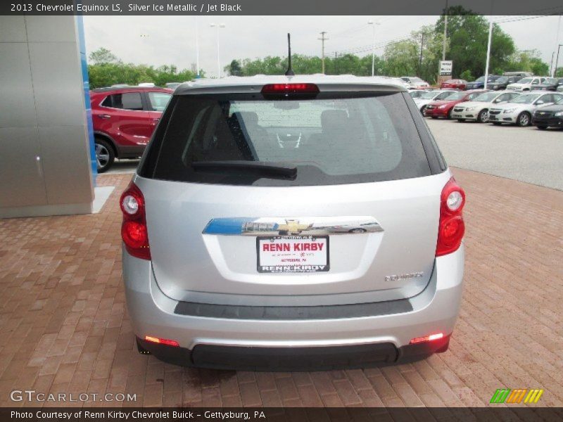 Silver Ice Metallic / Jet Black 2013 Chevrolet Equinox LS