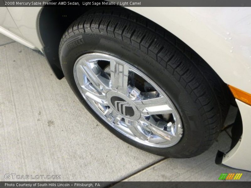 Light Sage Metallic / Light Camel 2008 Mercury Sable Premier AWD Sedan