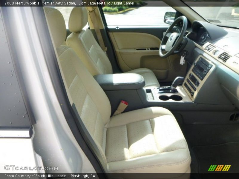 Light Sage Metallic / Light Camel 2008 Mercury Sable Premier AWD Sedan
