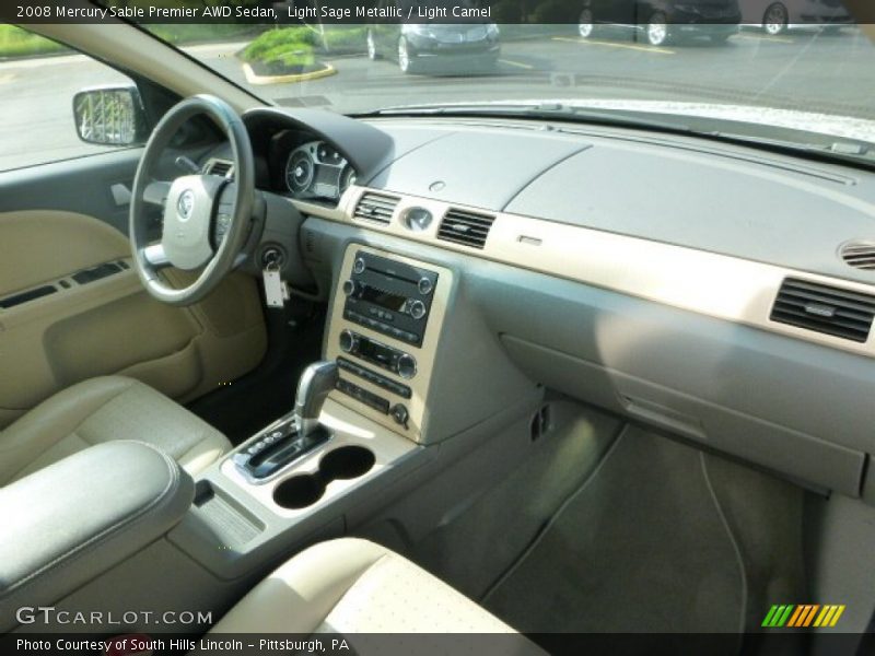 Light Sage Metallic / Light Camel 2008 Mercury Sable Premier AWD Sedan