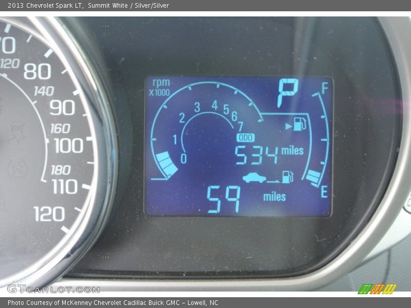 Summit White / Silver/Silver 2013 Chevrolet Spark LT
