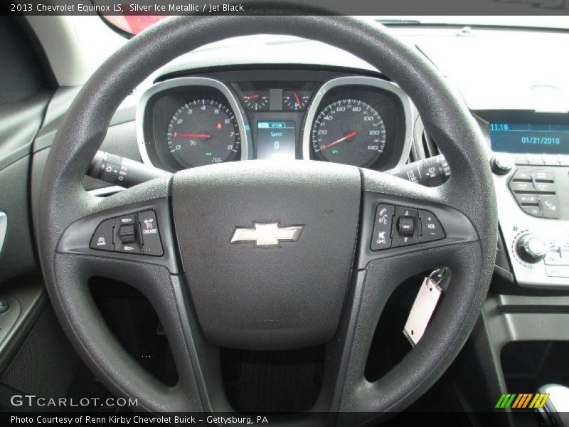 Silver Ice Metallic / Jet Black 2013 Chevrolet Equinox LS