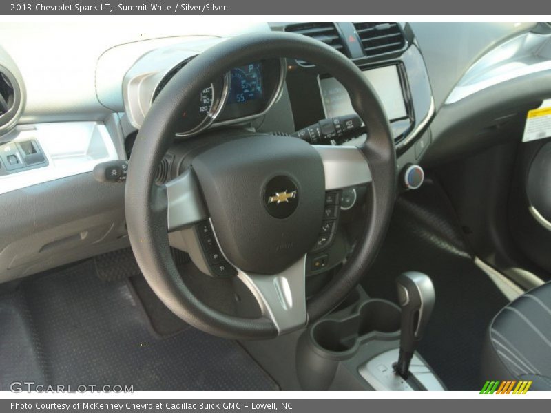 Summit White / Silver/Silver 2013 Chevrolet Spark LT