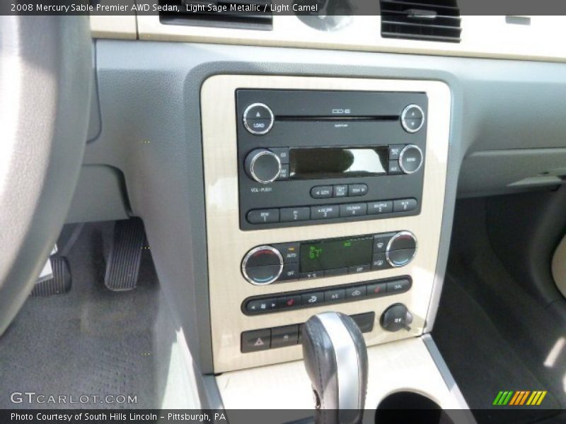 Light Sage Metallic / Light Camel 2008 Mercury Sable Premier AWD Sedan