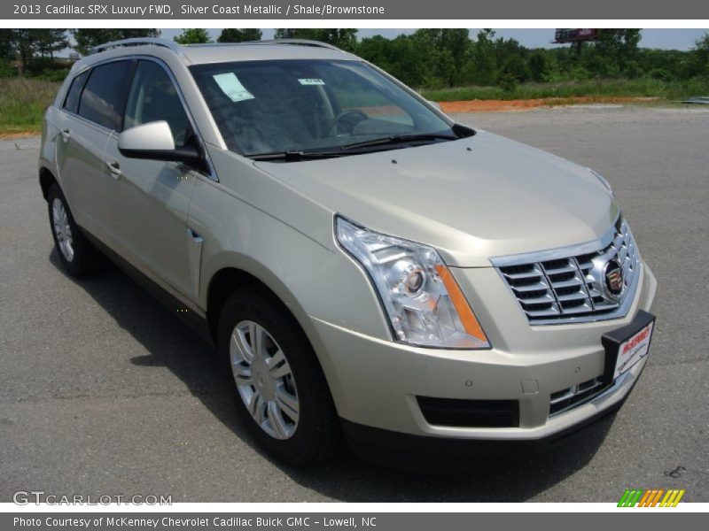 Silver Coast Metallic / Shale/Brownstone 2013 Cadillac SRX Luxury FWD
