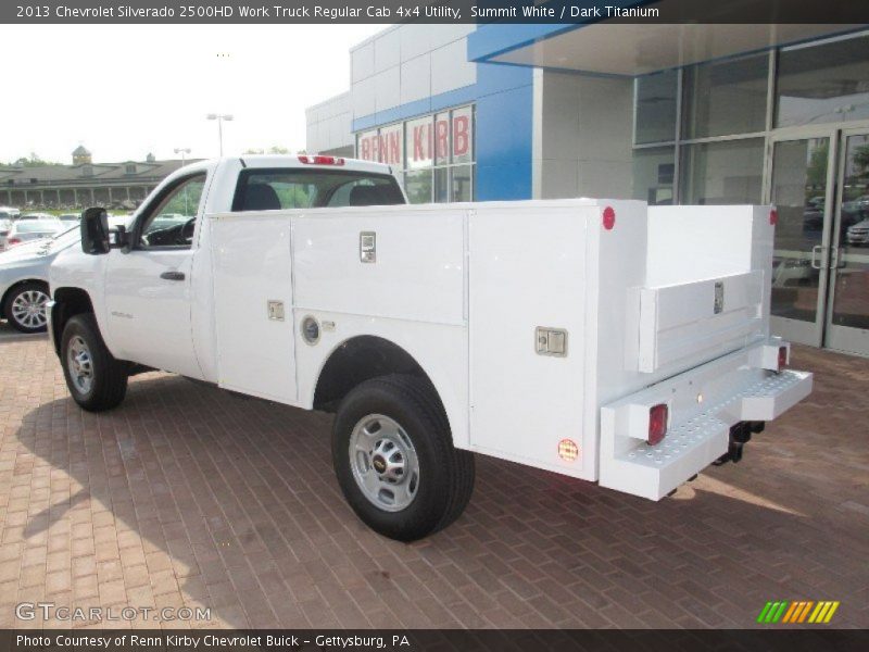 Summit White / Dark Titanium 2013 Chevrolet Silverado 2500HD Work Truck Regular Cab 4x4 Utility
