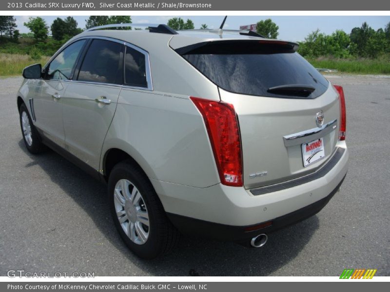 Silver Coast Metallic / Shale/Brownstone 2013 Cadillac SRX Luxury FWD