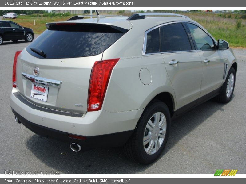 Silver Coast Metallic / Shale/Brownstone 2013 Cadillac SRX Luxury FWD
