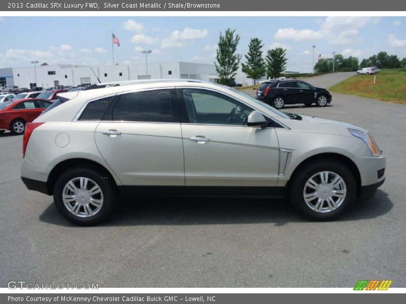 Silver Coast Metallic / Shale/Brownstone 2013 Cadillac SRX Luxury FWD