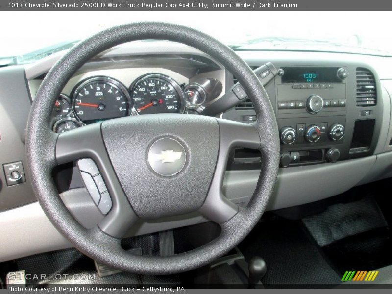 Summit White / Dark Titanium 2013 Chevrolet Silverado 2500HD Work Truck Regular Cab 4x4 Utility