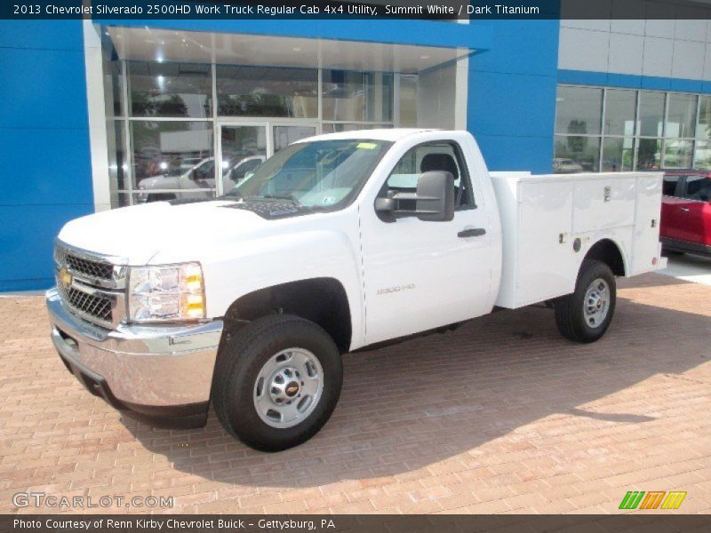 Summit White / Dark Titanium 2013 Chevrolet Silverado 2500HD Work Truck Regular Cab 4x4 Utility