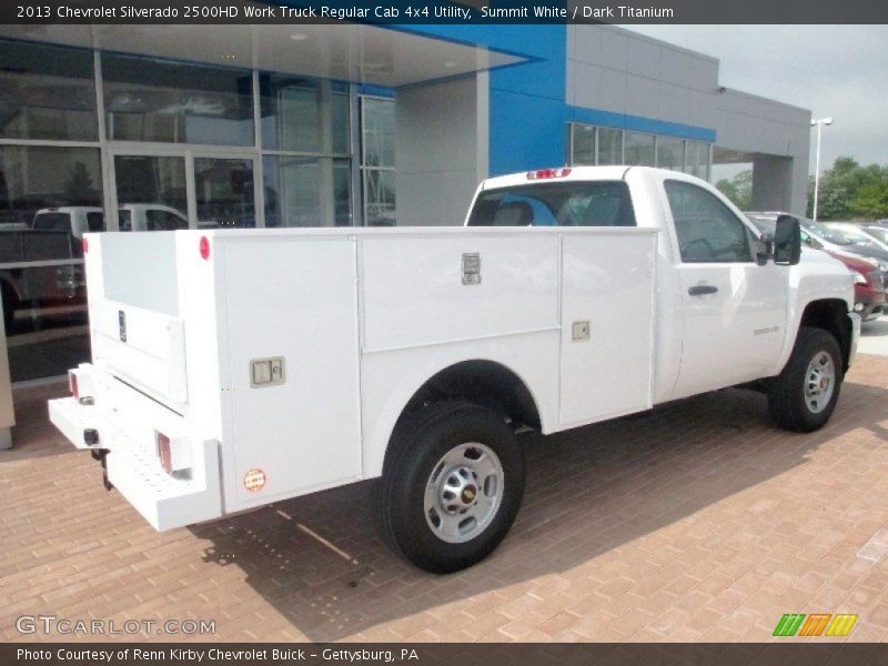 Summit White / Dark Titanium 2013 Chevrolet Silverado 2500HD Work Truck Regular Cab 4x4 Utility